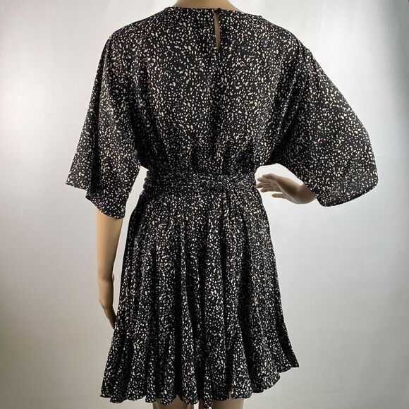 Mittoshop Milky Way black mini A-line dress size S - Picture 4 of 9